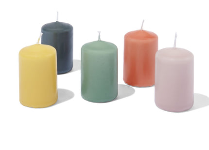 scented candles Ø3.8x6 - 4 pieces black