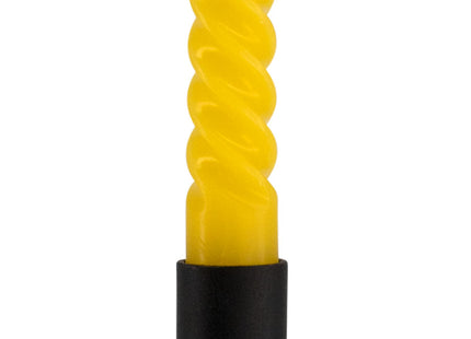 long household candles with twist Ø2x25 yellow - 2 pcs