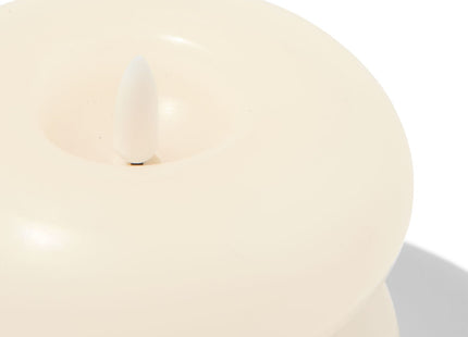 LED shaped candle Ø10x7.5 ivory