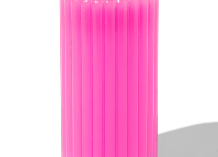 LED kaars 7.5x15cm rib roze