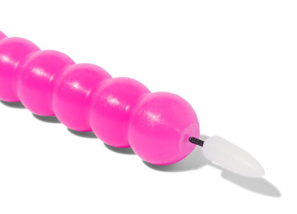 Kaars LED bolletjes roze