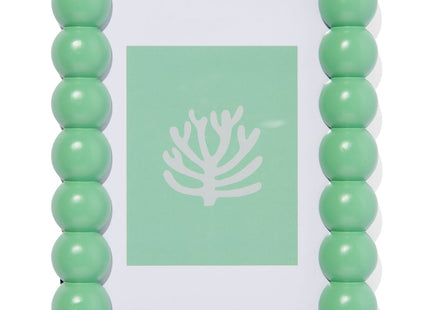 photo frame 10x15 wood balls green