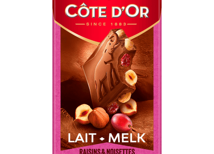Côte d'Or Bloc Melk rozijn hazelnoot