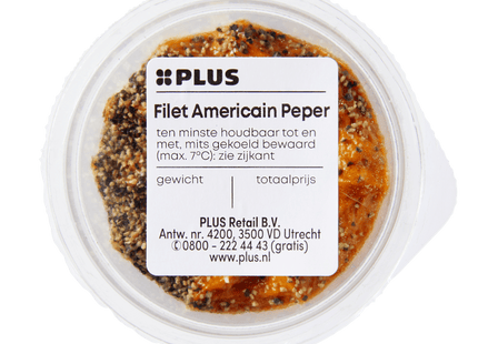 Filet americain peper cup
