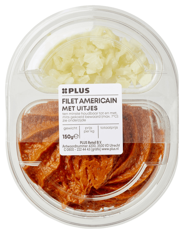 Filet americain met ui
