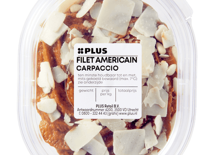 Filet americain carpaccio