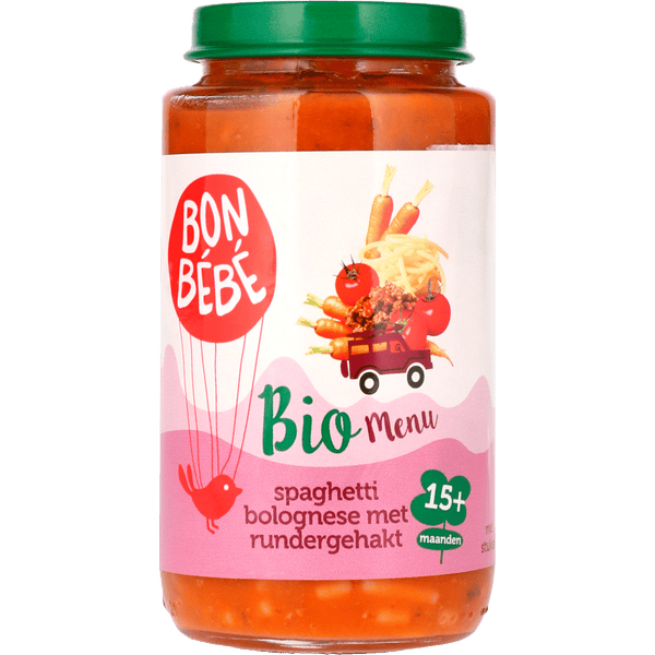 Bonbebe Organic M1514 spaghetti with meat sauce
