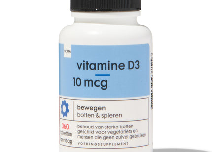 vitamine D3 10mcg - 360 stuks
