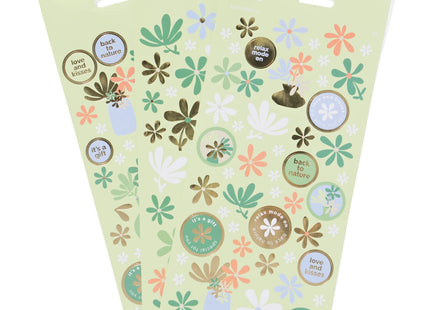 stickervellen 19x11 bloemen - 3 stuks