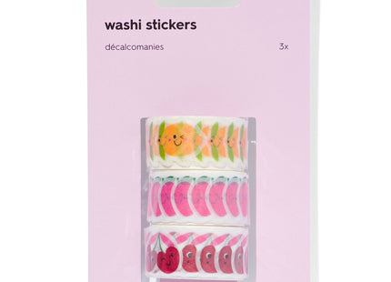 washi stickers fruit - 3 stuks  Dutchshopper