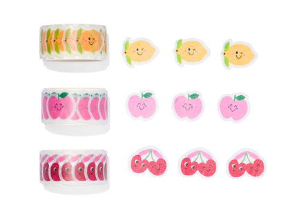 washi stickers fruit - 3 stuks  Dutchshopper