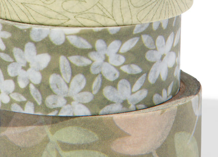 washi tapes groen - 3 stuks