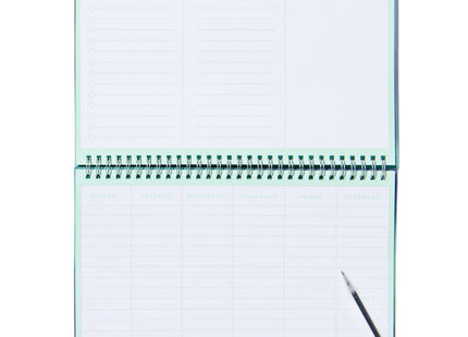 weekly planner with spiral 21x37 stars