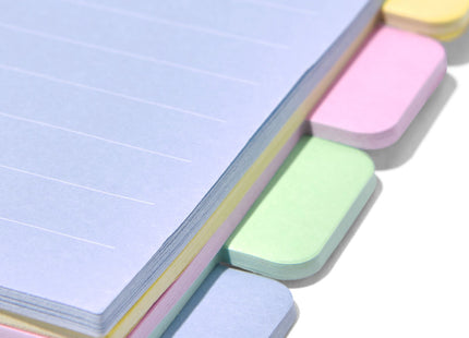 sticky notes met tabs 7x12 - 100 vel