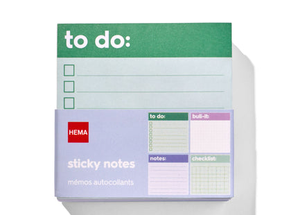 sticky notes pads with printing 7.5x7.5 - 400 sheets