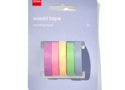 washi tapes - 5 stuks