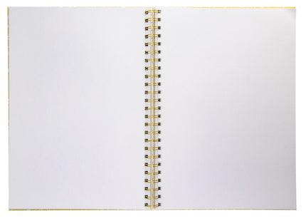 plakboek blanco met spiraal 32.5x23 beige