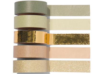 washi tape in koker - 5 stuks