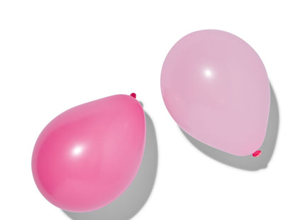balloons 23cm pink/red - 20 pieces