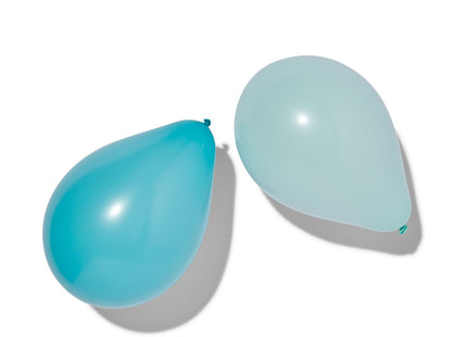 balloons 23cm mint/blue - 20 pieces