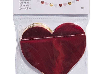 garland cardboard hearts 4m