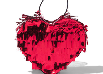 mini piñata rood hart 11.5x13.5x4