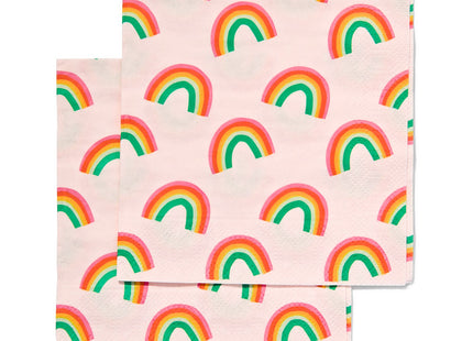 napkins 24x24 paper rainbow - 20 pcs