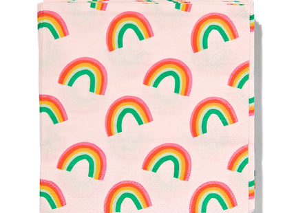 napkins 24x24 paper rainbow - 20 pcs