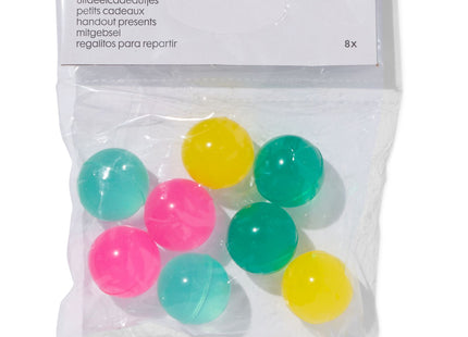 hand-out gifts bouncy balls Ø3cm - 8 pieces