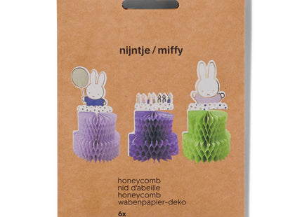 Miffy mini honeycombs - 6 pieces