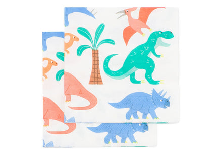 papieren servetten 24x24 dino - 20 stuks  Dutchshopper