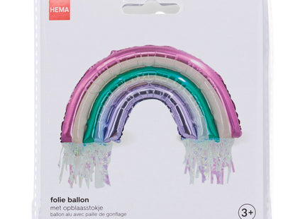 folieballon 3D 60cm regenboog