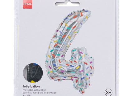 Folieballon met streepjesmotief XL 4  Dutchshopper