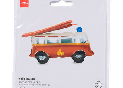 folieballon 3D brandweerauto 50 cm