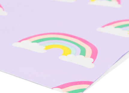 uitdeelzakjes papier regenboog 8 stuks