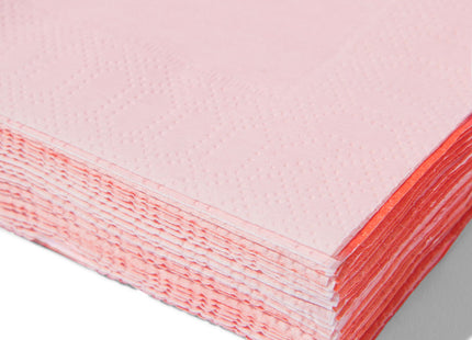 servetten rood/roze 24x24 - 20 stuks  Dutchshopper