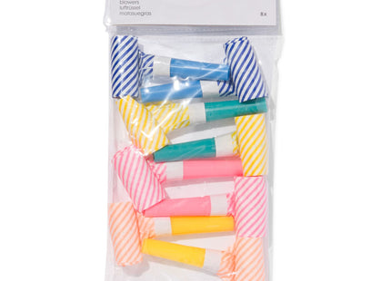 roller tongues striped - 8 pieces