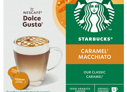 Starbucks Dolce gusto coffee cups caramel