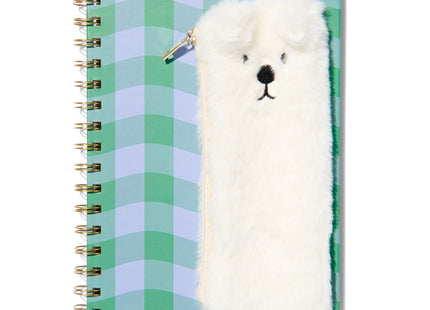 notebook with pencil case A5 lined