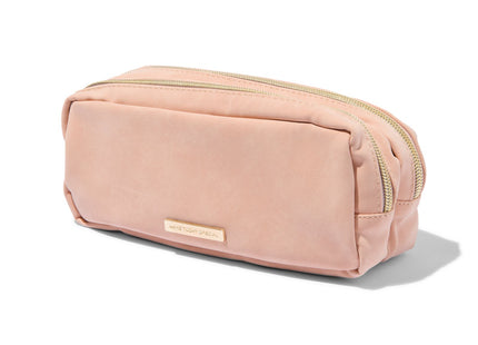 pouch with double zipper