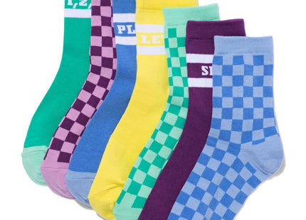 socks with cotton sports size 36-41 in gift box - 7 pairs