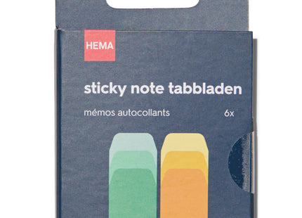 sticky note blokjes tabbladen - 6 stuks  Dutchshopper