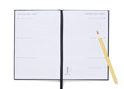 schoolagenda 24/25 basis 18x12.5 zwart