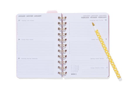 schoolagenda 24/25 met spiraal 15x11 hartjes