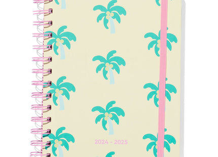 schoolagenda 24/25 met spiraal 19x14.5 palmbomen