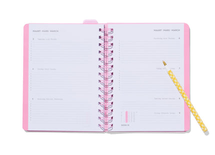 schoolagenda 24/25 met spiraal 19x14.5 palmbomen