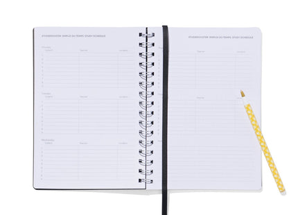 schoolagenda 24/25 met spiraal 21x15 zwart kraft