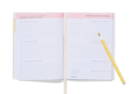 schoolagenda 24/25 17x12.5 bloemen