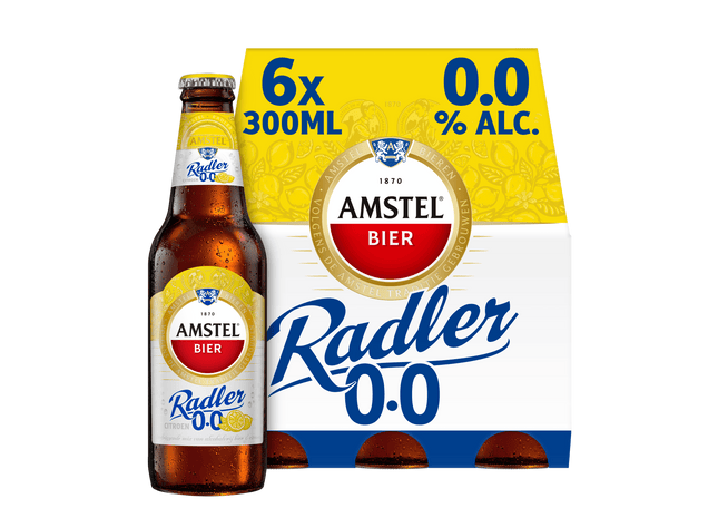 Amstel Radler citroen 0.0 bier fles