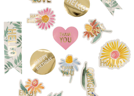 stickers wilde bloemen 15 stuks